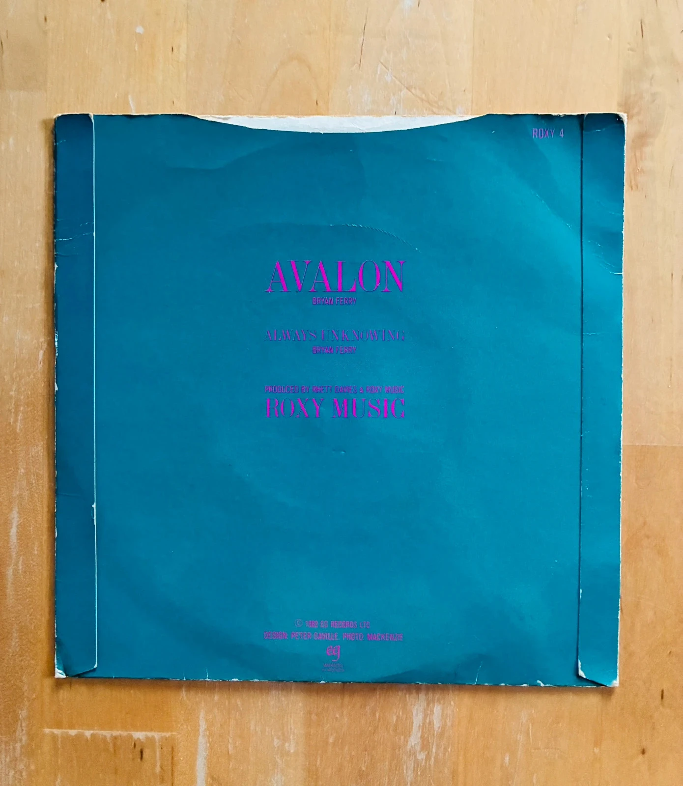 Disco de vinilo 45T Roxy Music Avalon. – photo 2